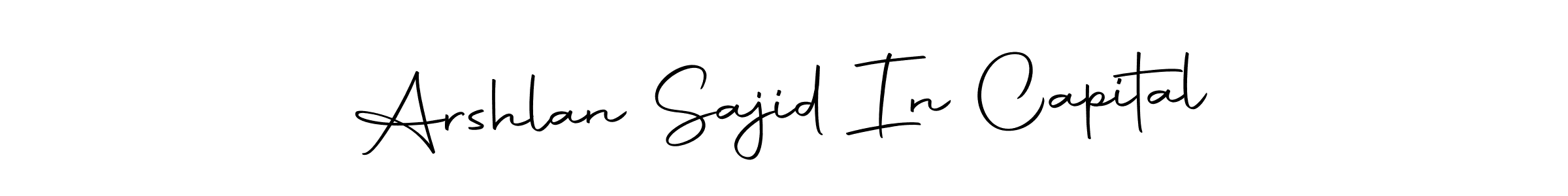 Create a beautiful signature design for name Arshlan Sajid In Capital. With this signature (Autography-DOLnW) fonts, you can make a handwritten signature for free. Arshlan Sajid In Capital signature style 10 images and pictures png