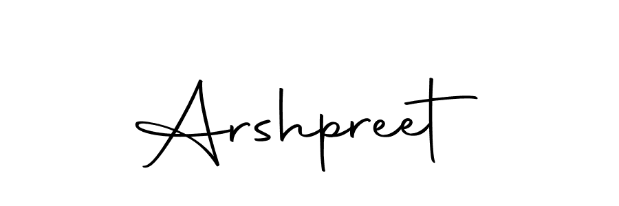 Make a beautiful signature design for name Arshpreet. Use this online signature maker to create a handwritten signature for free. Arshpreet signature style 10 images and pictures png