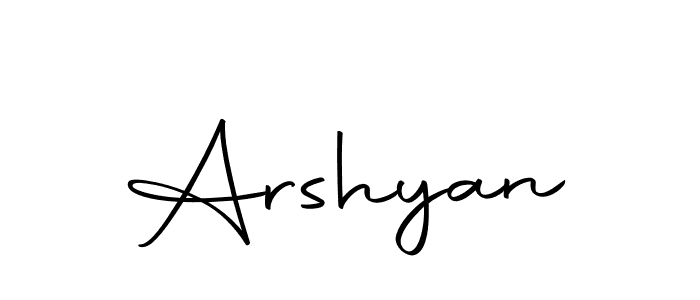 Design your own signature with our free online signature maker. With this signature software, you can create a handwritten (Autography-DOLnW) signature for name Arshyan. Arshyan signature style 10 images and pictures png