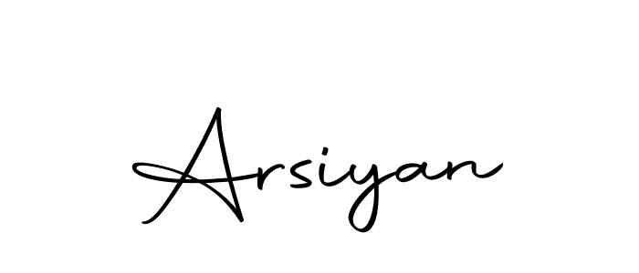 Create a beautiful signature design for name Arsiyan. With this signature (Autography-DOLnW) fonts, you can make a handwritten signature for free. Arsiyan signature style 10 images and pictures png