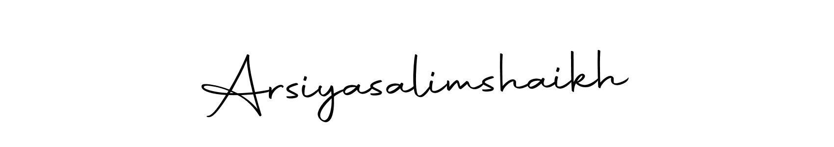 Also You can easily find your signature by using the search form. We will create Arsiyasalimshaikh name handwritten signature images for you free of cost using Autography-DOLnW sign style. Arsiyasalimshaikh signature style 10 images and pictures png