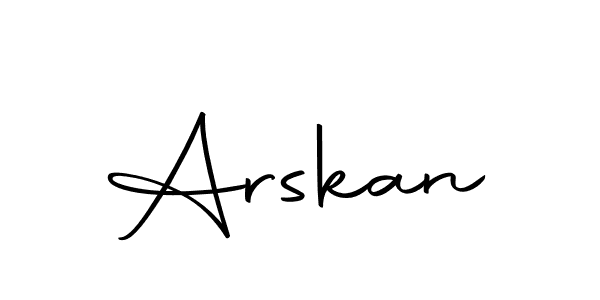 Make a beautiful signature design for name Arskan. With this signature (Autography-DOLnW) style, you can create a handwritten signature for free. Arskan signature style 10 images and pictures png