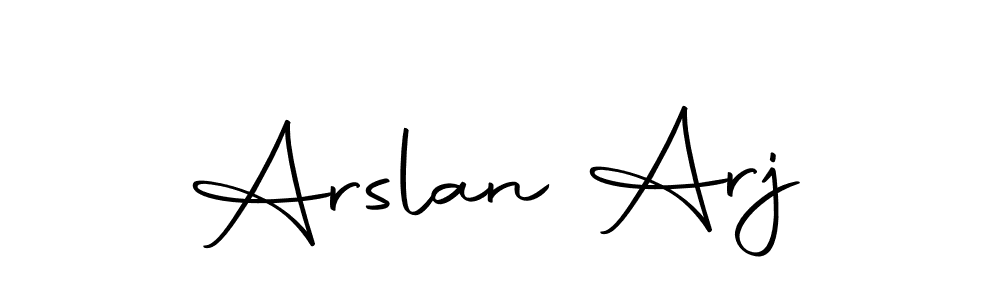 Similarly Autography-DOLnW is the best handwritten signature design. Signature creator online .You can use it as an online autograph creator for name Arslan Arj. Arslan Arj signature style 10 images and pictures png