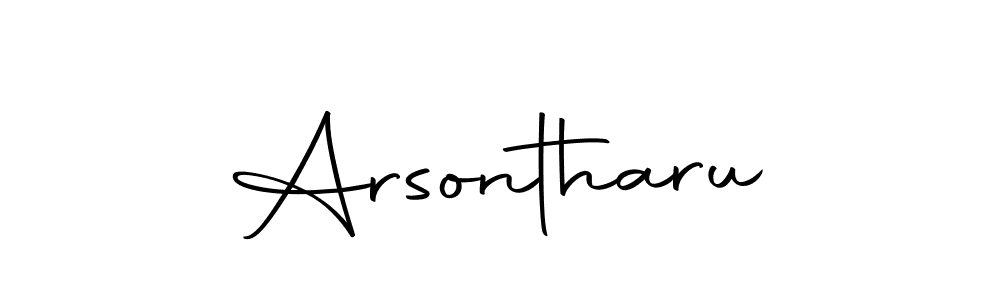 How to make Arsontharu name signature. Use Autography-DOLnW style for creating short signs online. This is the latest handwritten sign. Arsontharu signature style 10 images and pictures png