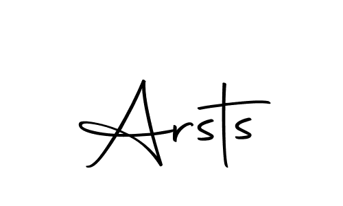 You should practise on your own different ways (Autography-DOLnW) to write your name (Arsts) in signature. don't let someone else do it for you. Arsts signature style 10 images and pictures png
