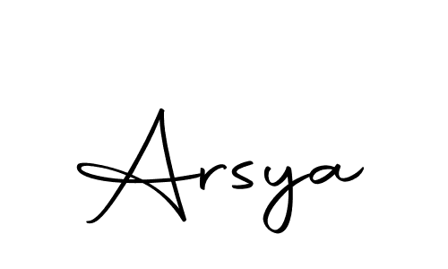 It looks lik you need a new signature style for name Arsya. Design unique handwritten (Autography-DOLnW) signature with our free signature maker in just a few clicks. Arsya signature style 10 images and pictures png