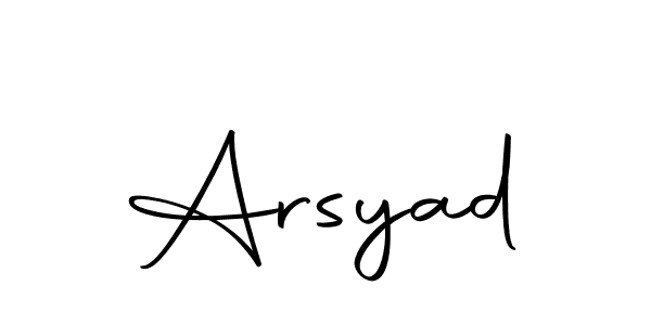 Make a beautiful signature design for name Arsyad. With this signature (Autography-DOLnW) style, you can create a handwritten signature for free. Arsyad signature style 10 images and pictures png