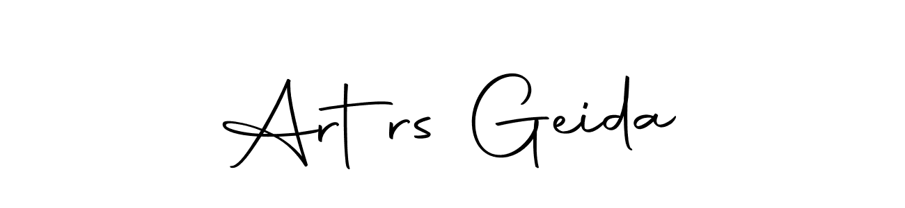 The best way (Autography-DOLnW) to make a short signature is to pick only two or three words in your name. The name Artūrs Geida include a total of six letters. For converting this name. Artūrs Geida signature style 10 images and pictures png