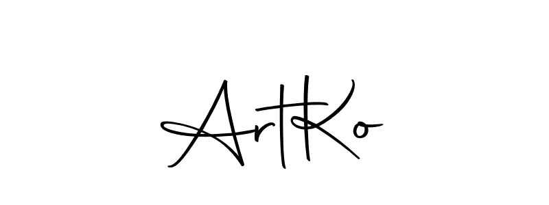 Make a beautiful signature design for name Art   Ko. With this signature (Autography-DOLnW) style, you can create a handwritten signature for free. Art   Ko signature style 10 images and pictures png