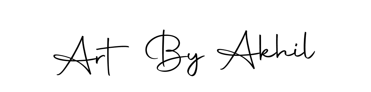 You should practise on your own different ways (Autography-DOLnW) to write your name (Art By Akhil) in signature. don't let someone else do it for you. Art By Akhil signature style 10 images and pictures png