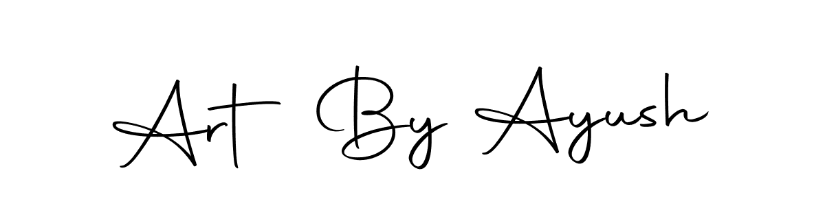 Design your own signature with our free online signature maker. With this signature software, you can create a handwritten (Autography-DOLnW) signature for name Art By Ayush. Art By Ayush signature style 10 images and pictures png
