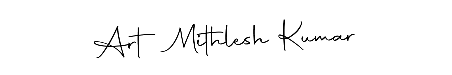 How to make Art Mithlesh Kumar name signature. Use Autography-DOLnW style for creating short signs online. This is the latest handwritten sign. Art Mithlesh Kumar signature style 10 images and pictures png