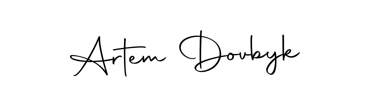 Similarly Autography-DOLnW is the best handwritten signature design. Signature creator online .You can use it as an online autograph creator for name Artem Dovbyk. Artem Dovbyk signature style 10 images and pictures png