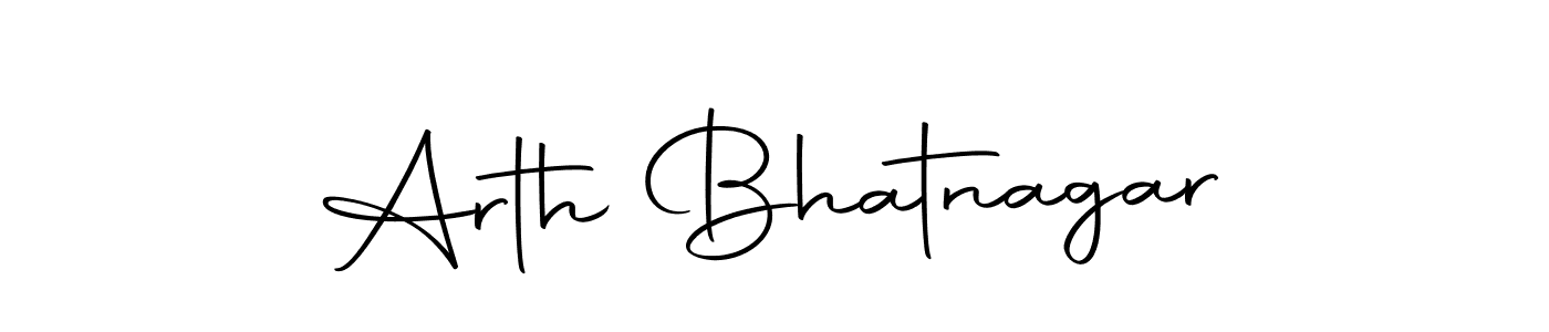 Design your own signature with our free online signature maker. With this signature software, you can create a handwritten (Autography-DOLnW) signature for name Arth Bhatnagar. Arth Bhatnagar signature style 10 images and pictures png