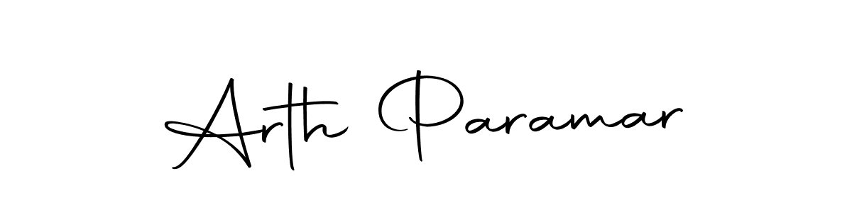 Make a beautiful signature design for name Arth Paramar. Use this online signature maker to create a handwritten signature for free. Arth Paramar signature style 10 images and pictures png