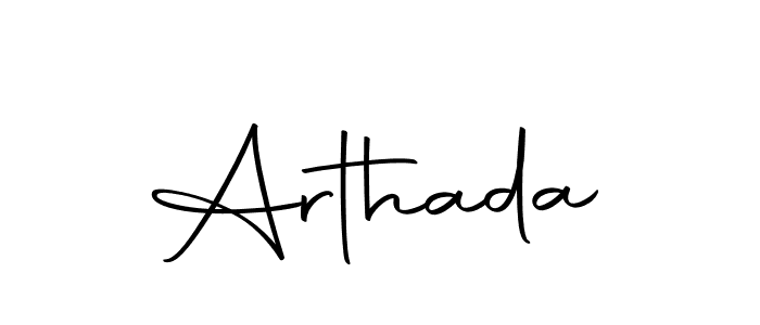 if you are searching for the best signature style for your name Arthada. so please give up your signature search. here we have designed multiple signature styles  using Autography-DOLnW. Arthada signature style 10 images and pictures png
