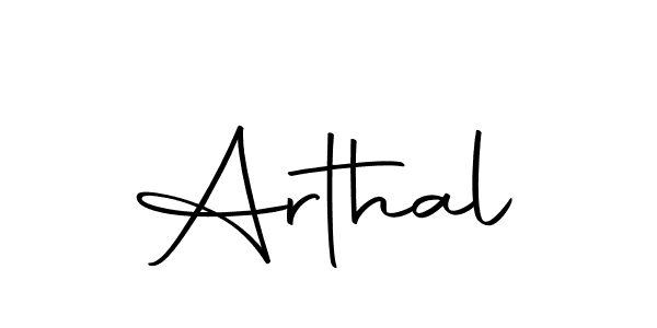 Design your own signature with our free online signature maker. With this signature software, you can create a handwritten (Autography-DOLnW) signature for name Arthal. Arthal signature style 10 images and pictures png