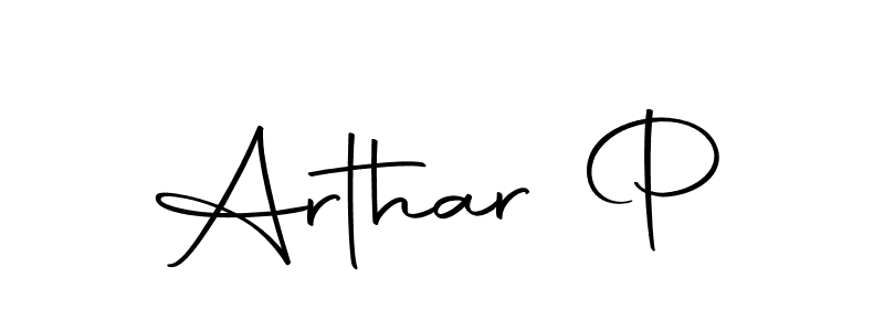 Make a beautiful signature design for name Arthar P. Use this online signature maker to create a handwritten signature for free. Arthar P signature style 10 images and pictures png