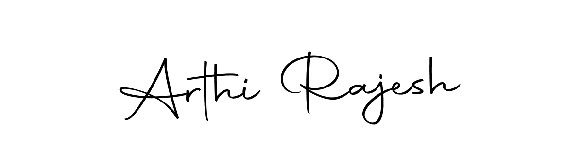 You should practise on your own different ways (Autography-DOLnW) to write your name (Arthi Rajesh) in signature. don't let someone else do it for you. Arthi Rajesh signature style 10 images and pictures png