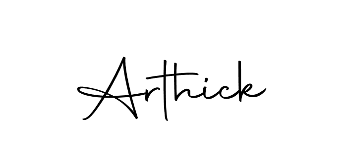 How to make Arthick name signature. Use Autography-DOLnW style for creating short signs online. This is the latest handwritten sign. Arthick signature style 10 images and pictures png