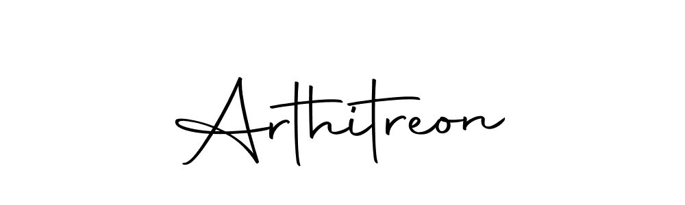 Design your own signature with our free online signature maker. With this signature software, you can create a handwritten (Autography-DOLnW) signature for name Arthitreon. Arthitreon signature style 10 images and pictures png