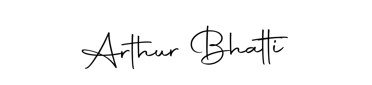 How to make Arthur Bhatti name signature. Use Autography-DOLnW style for creating short signs online. This is the latest handwritten sign. Arthur Bhatti signature style 10 images and pictures png