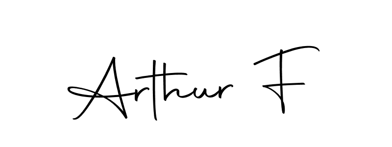 Create a beautiful signature design for name Arthur F. With this signature (Autography-DOLnW) fonts, you can make a handwritten signature for free. Arthur F signature style 10 images and pictures png