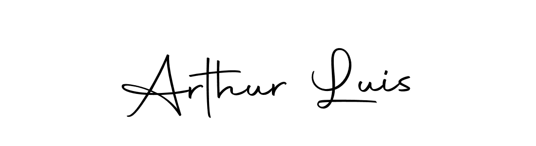 You should practise on your own different ways (Autography-DOLnW) to write your name (Arthur Luis) in signature. don't let someone else do it for you. Arthur Luis signature style 10 images and pictures png