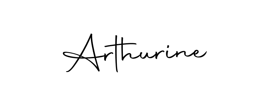 Use a signature maker to create a handwritten signature online. With this signature software, you can design (Autography-DOLnW) your own signature for name Arthurine. Arthurine signature style 10 images and pictures png