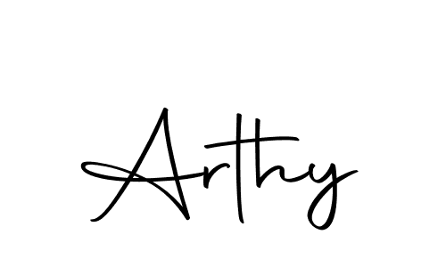 Create a beautiful signature design for name Arthy. With this signature (Autography-DOLnW) fonts, you can make a handwritten signature for free. Arthy signature style 10 images and pictures png