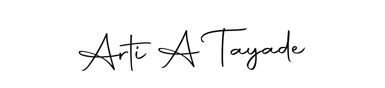 Autography-DOLnW is a professional signature style that is perfect for those who want to add a touch of class to their signature. It is also a great choice for those who want to make their signature more unique. Get Arti A Tayade name to fancy signature for free. Arti A Tayade signature style 10 images and pictures png