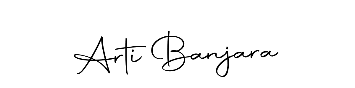 Design your own signature with our free online signature maker. With this signature software, you can create a handwritten (Autography-DOLnW) signature for name Arti Banjara. Arti Banjara signature style 10 images and pictures png