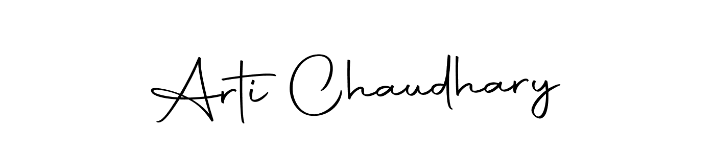 Design your own signature with our free online signature maker. With this signature software, you can create a handwritten (Autography-DOLnW) signature for name Arti Chaudhary. Arti Chaudhary signature style 10 images and pictures png