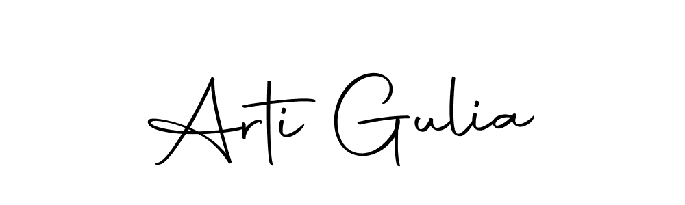 Use a signature maker to create a handwritten signature online. With this signature software, you can design (Autography-DOLnW) your own signature for name Arti Gulia. Arti Gulia signature style 10 images and pictures png
