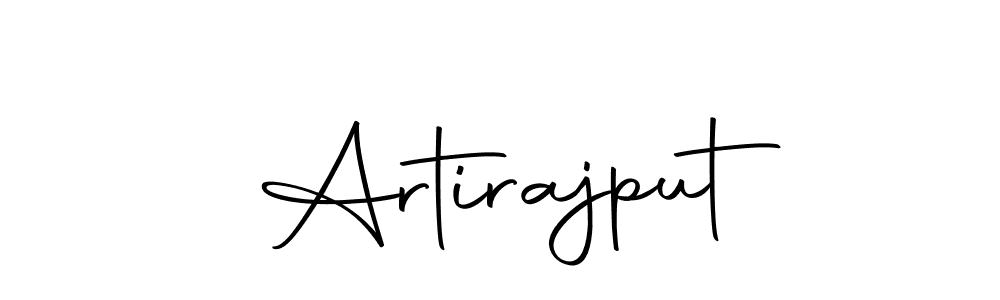 Make a beautiful signature design for name Artirajput. With this signature (Autography-DOLnW) style, you can create a handwritten signature for free. Artirajput signature style 10 images and pictures png