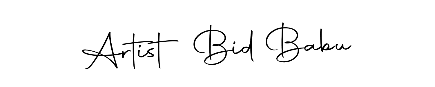 Create a beautiful signature design for name Artist Bid Babu. With this signature (Autography-DOLnW) fonts, you can make a handwritten signature for free. Artist Bid Babu signature style 10 images and pictures png