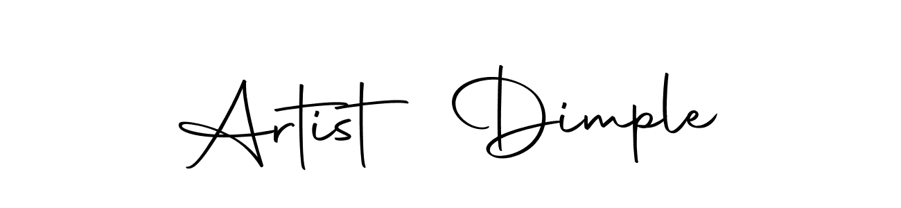 How to make Artist Dimple name signature. Use Autography-DOLnW style for creating short signs online. This is the latest handwritten sign. Artist Dimple signature style 10 images and pictures png