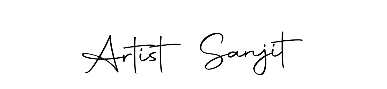 How to make Artist Sanjit name signature. Use Autography-DOLnW style for creating short signs online. This is the latest handwritten sign. Artist Sanjit signature style 10 images and pictures png