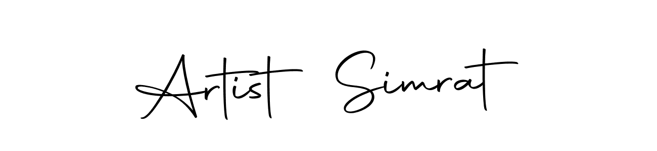 Similarly Autography-DOLnW is the best handwritten signature design. Signature creator online .You can use it as an online autograph creator for name Artist Simrat. Artist Simrat signature style 10 images and pictures png