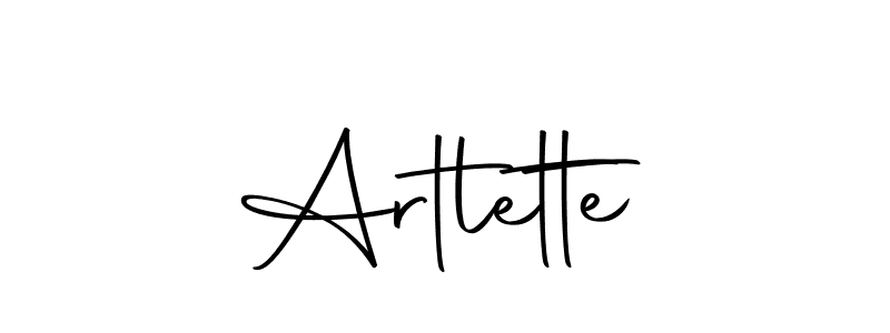 Make a beautiful signature design for name Artlette. With this signature (Autography-DOLnW) style, you can create a handwritten signature for free. Artlette signature style 10 images and pictures png