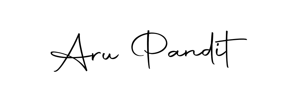 The best way (Autography-DOLnW) to make a short signature is to pick only two or three words in your name. The name Aru Pandit include a total of six letters. For converting this name. Aru Pandit signature style 10 images and pictures png