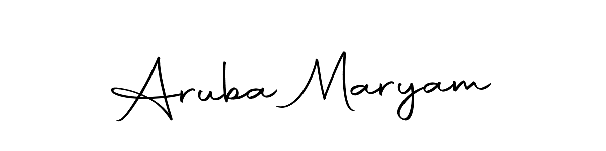 You should practise on your own different ways (Autography-DOLnW) to write your name (Aruba Maryam) in signature. don't let someone else do it for you. Aruba Maryam signature style 10 images and pictures png