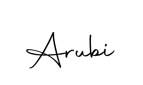 You should practise on your own different ways (Autography-DOLnW) to write your name (Arubi) in signature. don't let someone else do it for you. Arubi signature style 10 images and pictures png