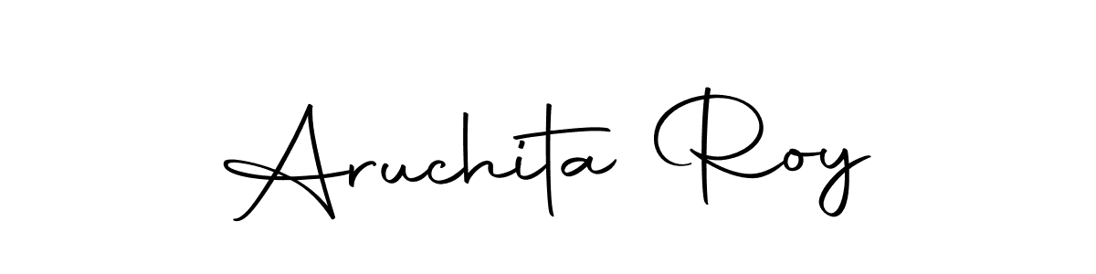 How to make Aruchita Roy name signature. Use Autography-DOLnW style for creating short signs online. This is the latest handwritten sign. Aruchita Roy signature style 10 images and pictures png