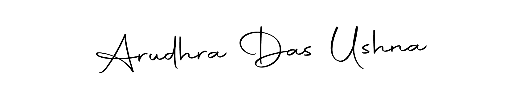 Also we have Arudhra Das Ushna name is the best signature style. Create professional handwritten signature collection using Autography-DOLnW autograph style. Arudhra Das Ushna signature style 10 images and pictures png