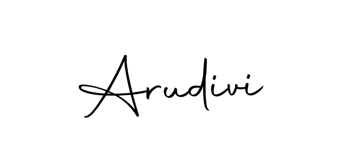 You should practise on your own different ways (Autography-DOLnW) to write your name (Arudivi) in signature. don't let someone else do it for you. Arudivi signature style 10 images and pictures png