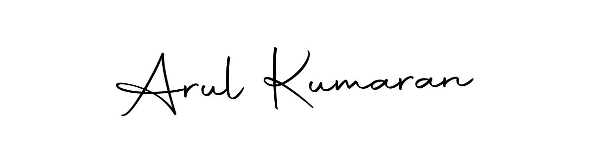 Create a beautiful signature design for name Arul Kumaran. With this signature (Autography-DOLnW) fonts, you can make a handwritten signature for free. Arul Kumaran signature style 10 images and pictures png