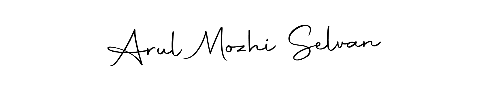 Also we have Arul Mozhi Selvan name is the best signature style. Create professional handwritten signature collection using Autography-DOLnW autograph style. Arul Mozhi Selvan signature style 10 images and pictures png