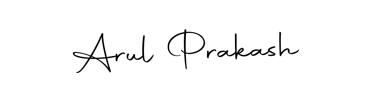 How to make Arul Prakash name signature. Use Autography-DOLnW style for creating short signs online. This is the latest handwritten sign. Arul Prakash signature style 10 images and pictures png