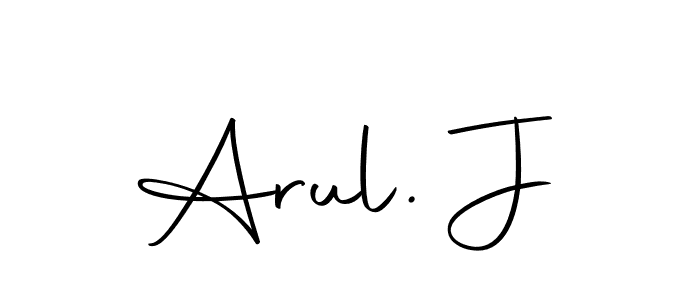 How to Draw Arul. J signature style? Autography-DOLnW is a latest design signature styles for name Arul. J. Arul. J signature style 10 images and pictures png